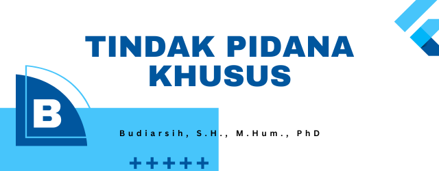 Course Image 13120152 -  TINDAK PIDANA KHUSUS - B