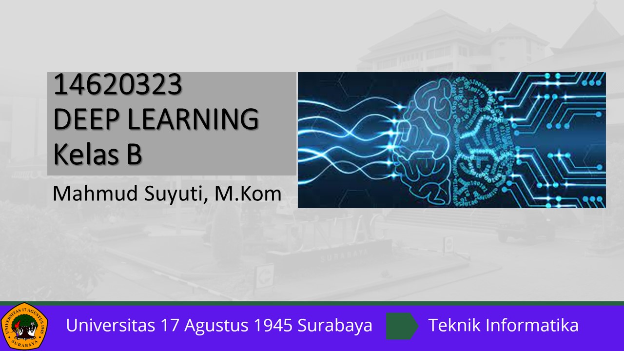 Course Image 14620323 -  DEEP LEARNING - B