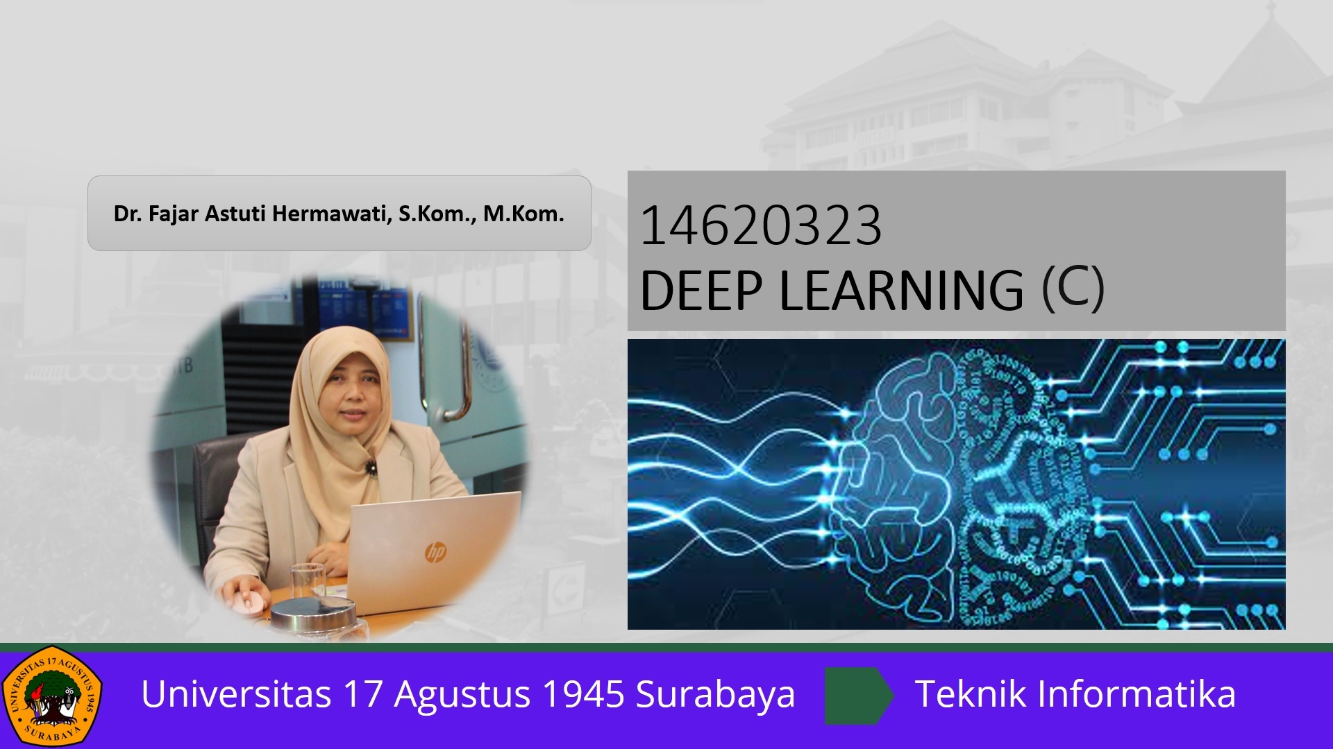 Course Image 14620323 -  DEEP LEARNING - C